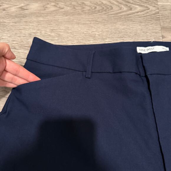 Nine West Slim Ankle Dress Pants Navy Blue Size 18 NWT Workwear Office Career - Picture 3 of 7